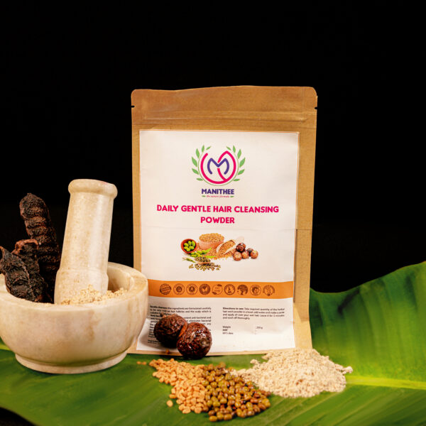 Herbal hair wash powder